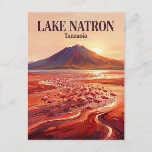 Cartão Postal Lago Natron Tanzânia