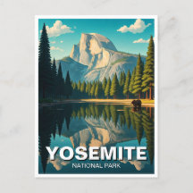 Lago no Parque Nacional de Yosemite, a meio do dom