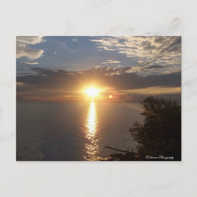 Cartão Postal Lago Ontario Sunset (Frente)