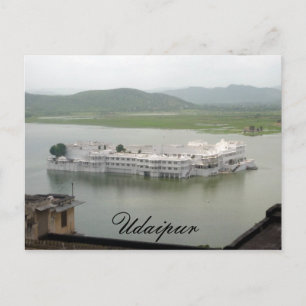 Cartão Postal lago palace udaipur