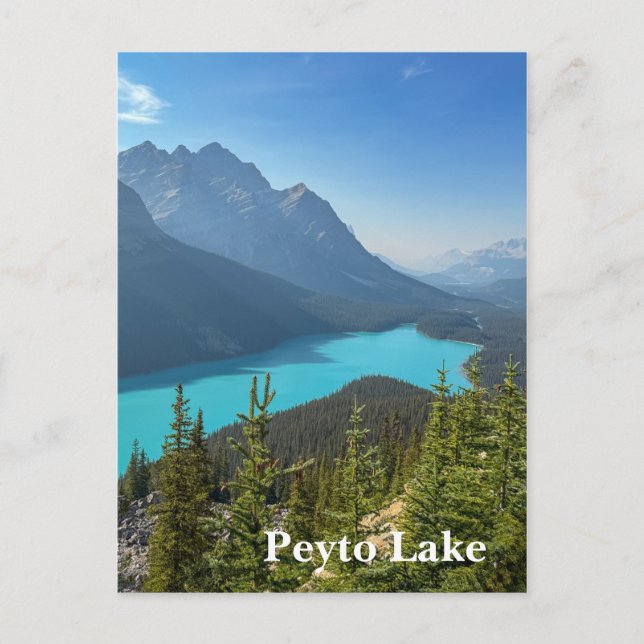 Cartão Postal Lago Peyto em Banff Canadá (Frente)