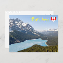 Cartão Postal Lago Peyto - Parque Nacional Banff, Alberta, Canad