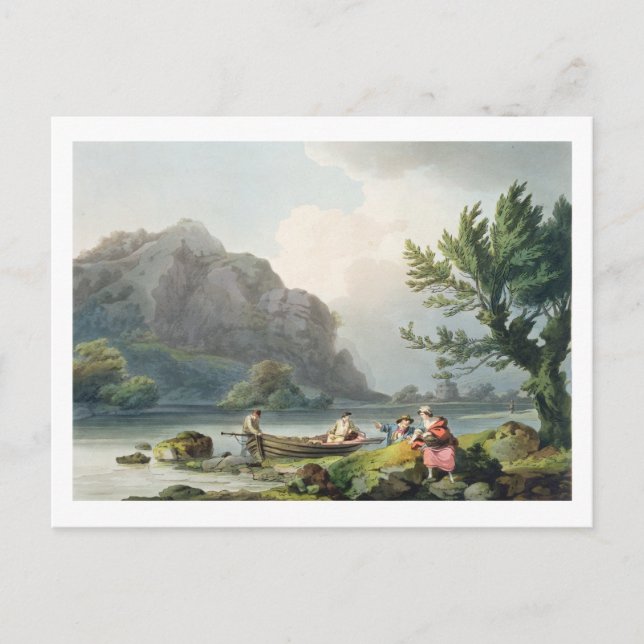 Cartão Postal Lago philippe de Loutherbourg | de Wyndermere, (Frente)