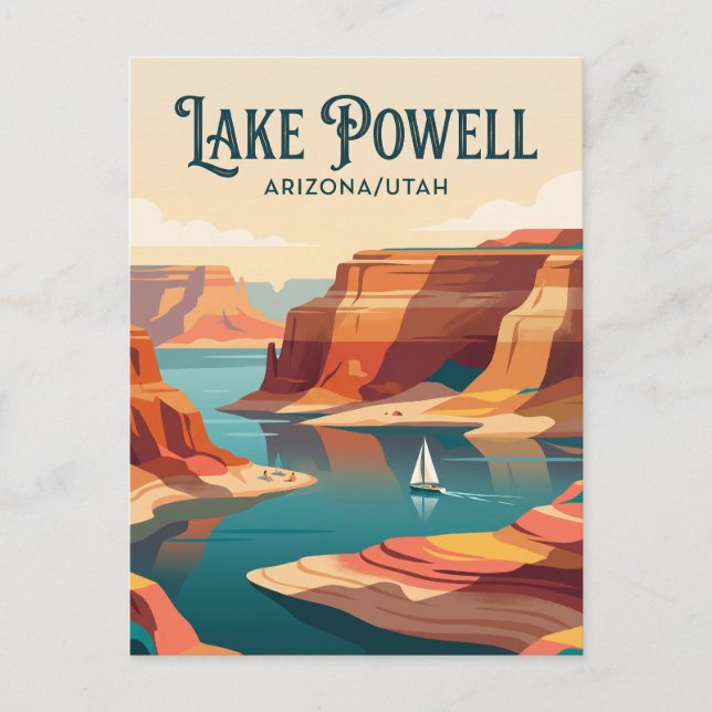 Cartão Postal Lago Powell EUA (Frente)