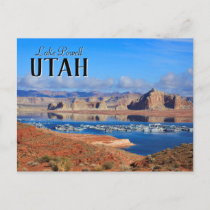Cartão Postal Lago Powell Utah Boats