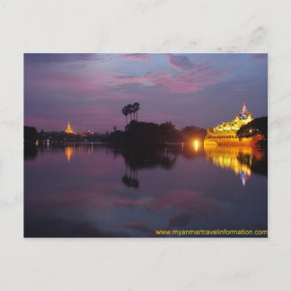 Cartão Postal Lago Real Yangon 1