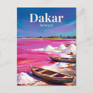 Cartão Postal Lago Retba Senegal