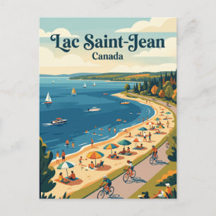 Cartão Postal Lago Saint-Jean Canadá
