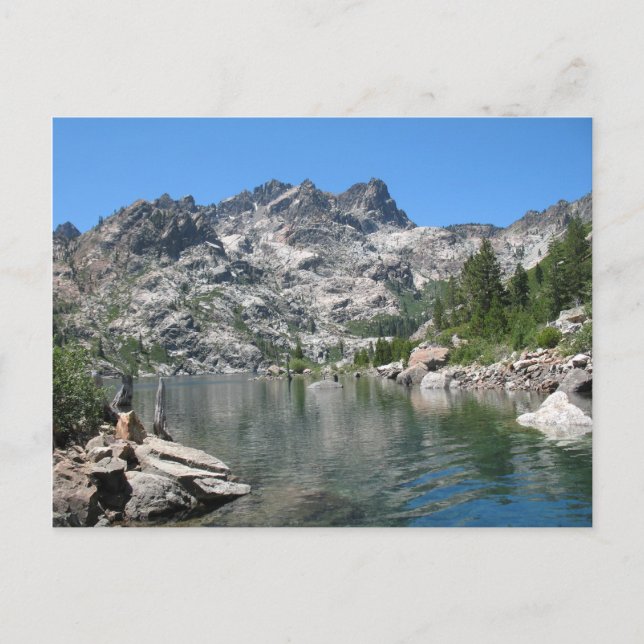 Cartão Postal Lago Sardine superior e botões Sierra (Frente)