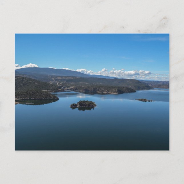 Cartão Postal Lago Scenic Flaming Gorge (Frente)
