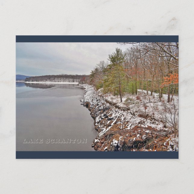 Cartão Postal Lago Scranton Postcard Scranton PA (Frente)