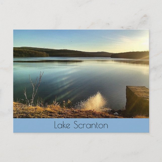 Cartão Postal Lago Scranton-Twilight Landscape (Frente)