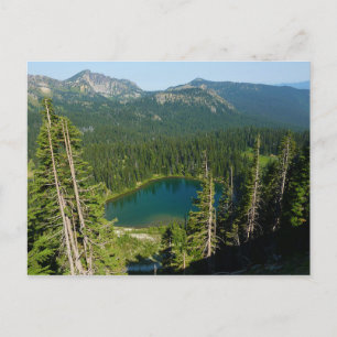 Cartão Postal Lago Sunrise, de Acima, no Monte Rainier Park