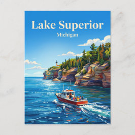 Cartão Postal Lago Superior EUA