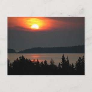 Cartão Postal Lago Superior Sunset