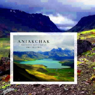 Cartão Postal Lago Surpresa Monumento Aniakchak, Preservar, AK