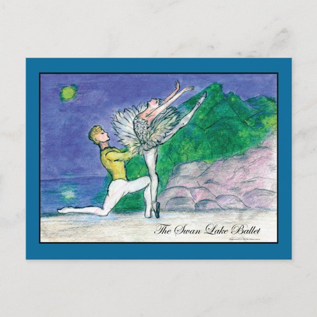 Cartão Postal Lago Swan Odette (Frente)