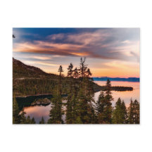 Lago Tahoe Califórnia ao Pôr do Sol Personalizável