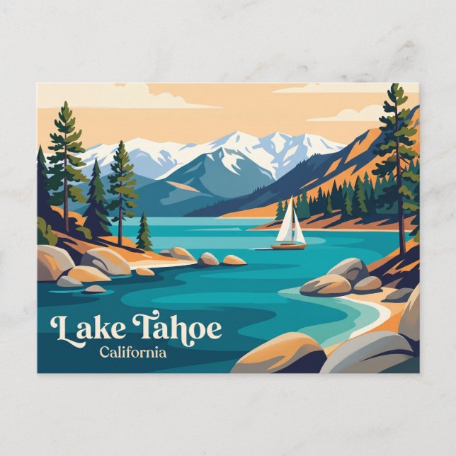 Cartão Postal Lago Tahoe EUA (Frente)