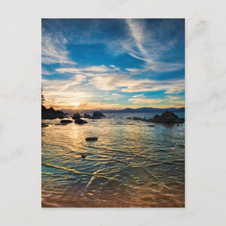 Cartão Postal Lago Tahoe Sunset