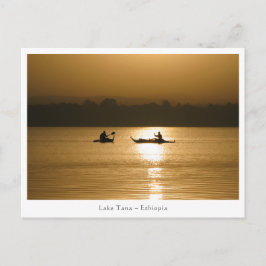 Cartão Postal Lago Tana Etiópia