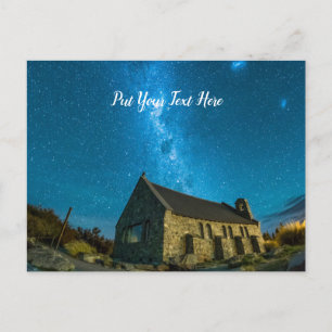 Cartão Postal Lago Tekapo Via Látea Galáxica Nova Zelândia