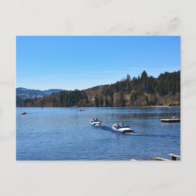 Cartão Postal Lago Titisee na Floresta Negra (Frente)