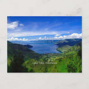 Cartão Postal Lago Toba, Sumatra, Indonésia