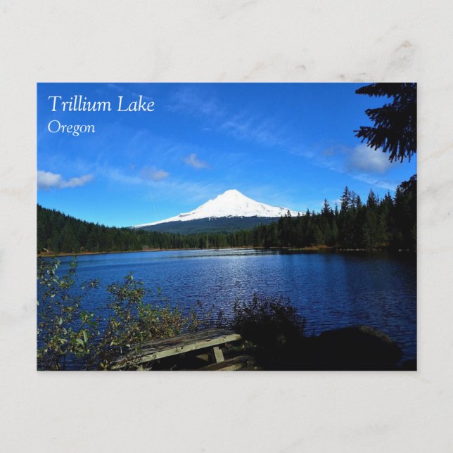 Cartão Postal Lago Trillium, OR (Frente)