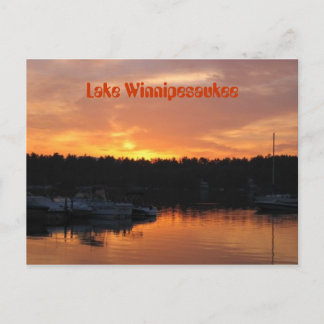 Cartão Postal Lago Winnipesaukee Sunset