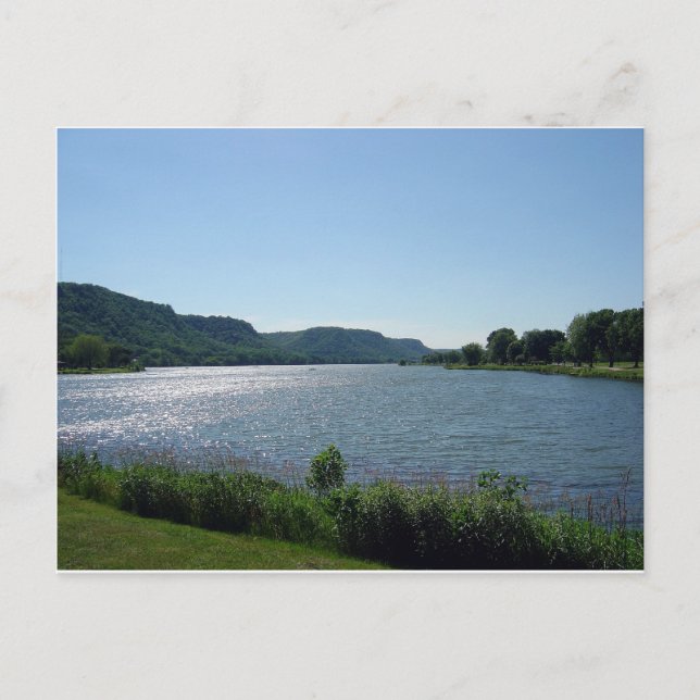 Cartão Postal Lago Winona - Winona, MN (Frente)