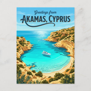 Cartão Postal Lagoa Azul, Akamas Chipre
