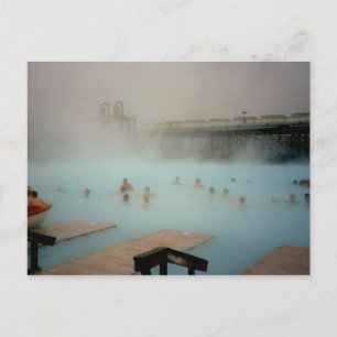 Cartão Postal Lagoa Azul, Islândia