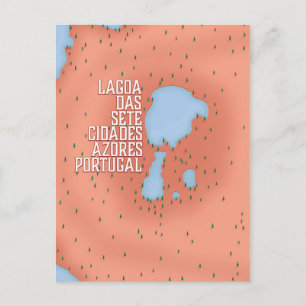 Cartão Postal Lagoa das cidades Portugal