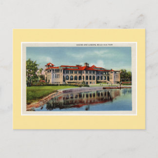 Cartão Postal Lagoa de casino de Detroit Belle Isle