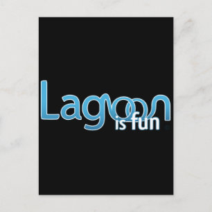 Cartão Postal Lagoa é um logotipo divertido