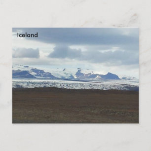Cartão Postal Lagoa glacial de Jökulsárlón, Sudeste da Islândia