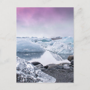 Cartão Postal Lagoa Glacier da Islândia