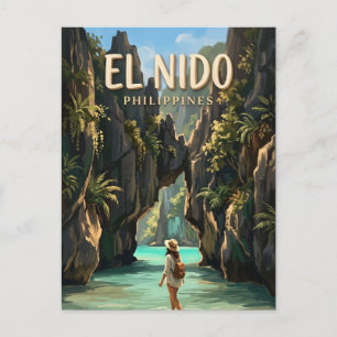 Cartão Postal Lagoa Secreta, El Nido Filipinas