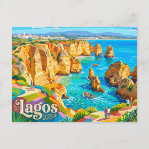 Cartão Postal Lagos, Algarve Portugal