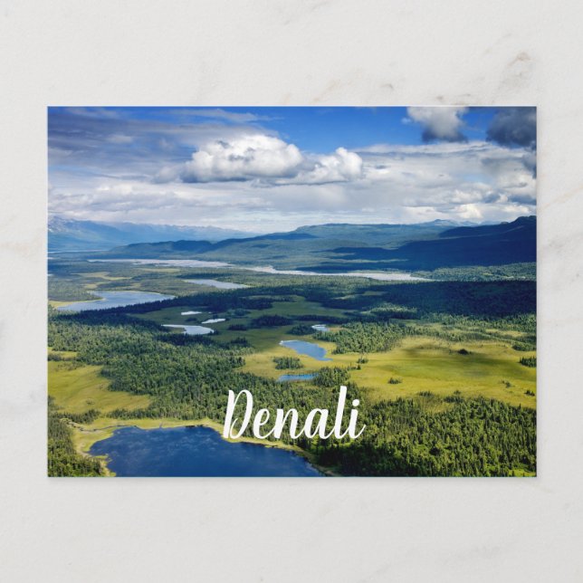 Cartão Postal Lagos Cênicos de Denali (Frente)