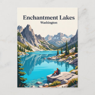 Cartão Postal Lagos do Enchantment Washington