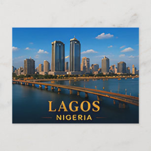 Cartão Postal ✈️ Lagos Nigéria Presente de Viagem 🌍