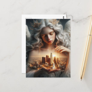 Cartão Postal Lágrimas de ouro para a cidade dos anjos