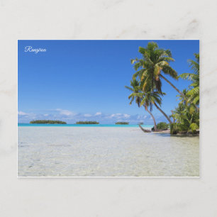 Cartão Postal Laguna Azul de Rangiroa
