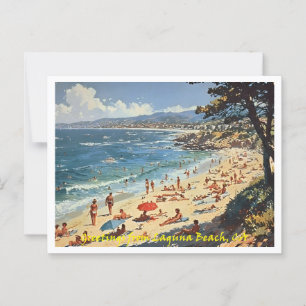 Cartão Postal Laguna Beach CA, Ilustração de Saudações