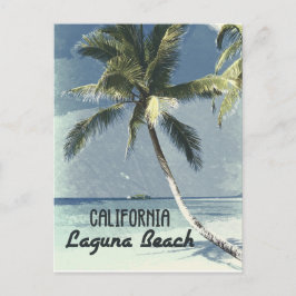 Cartão Postal Laguna Beach California Vintage Retro Poster Art