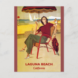 Cartão Postal Laguna Beach Viagens vintage