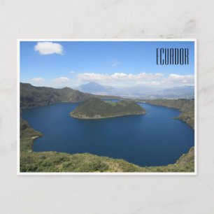 Cartão Postal laguna cuicocha