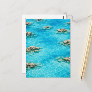 Cartão Postal Laguna de Água Oceânica Turquesa